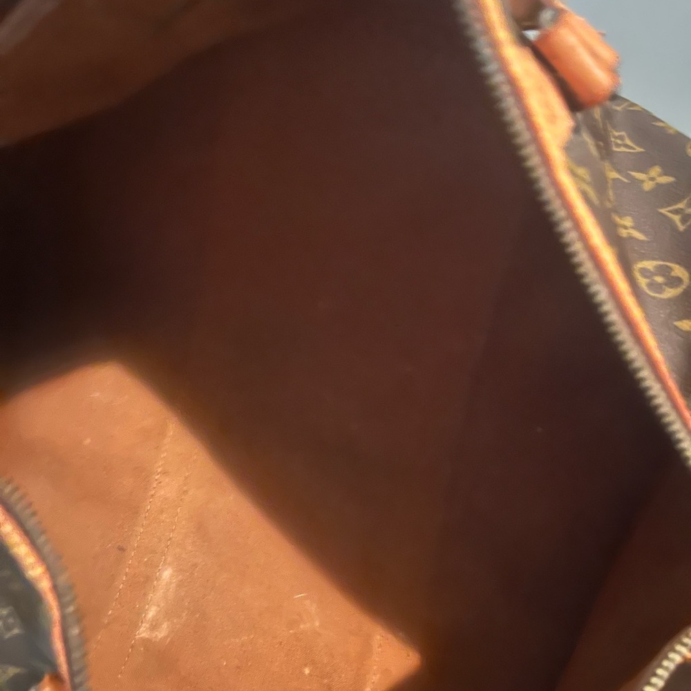 LOUIS VUITTON Vintage Monogram Keepall 45 w/ Vachetta Leather Tag & Poignet Set - Picture 11 of 11